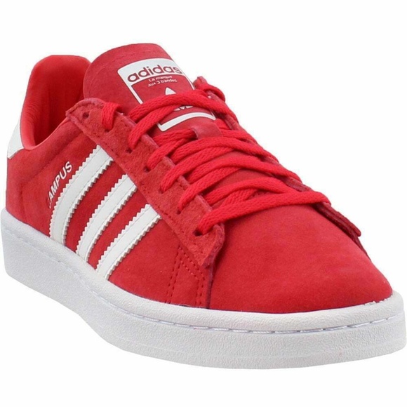 adidas red campus shoes